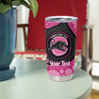 Panthers NAIDOC Week 2026 Personalised Tumbler Cup 50 Years of Deadly Aboriginal Art Pink