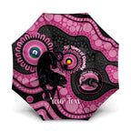 Panthers NAIDOC Week 2026 Personalised Umbrella 50 Years of Deadly Aboriginal Art Pink