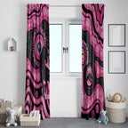 Panthers NAIDOC Week 2026 Personalised Window Curtain 50 Years of Deadly Aboriginal Art Pink