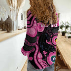Panthers NAIDOC Week 2026 Personalised Women Casual Shirt 50 Years of Deadly Aboriginal Art Pink