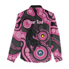 Panthers NAIDOC Week 2026 Personalised Women Casual Shirt 50 Years of Deadly Aboriginal Art Pink