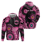 Panthers NAIDOC Week 2026 Personalised Zip Hoodie 50 Years of Deadly Aboriginal Art Pink