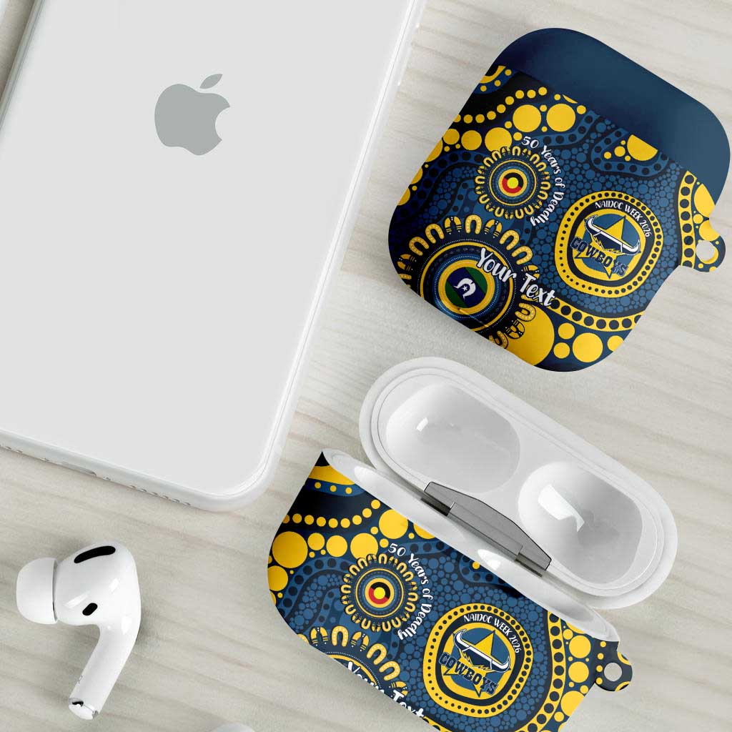 Cowboys NAIDOC Week 2026 Personalised AirPods Case 50 Years of Deadly Aboriginal Art