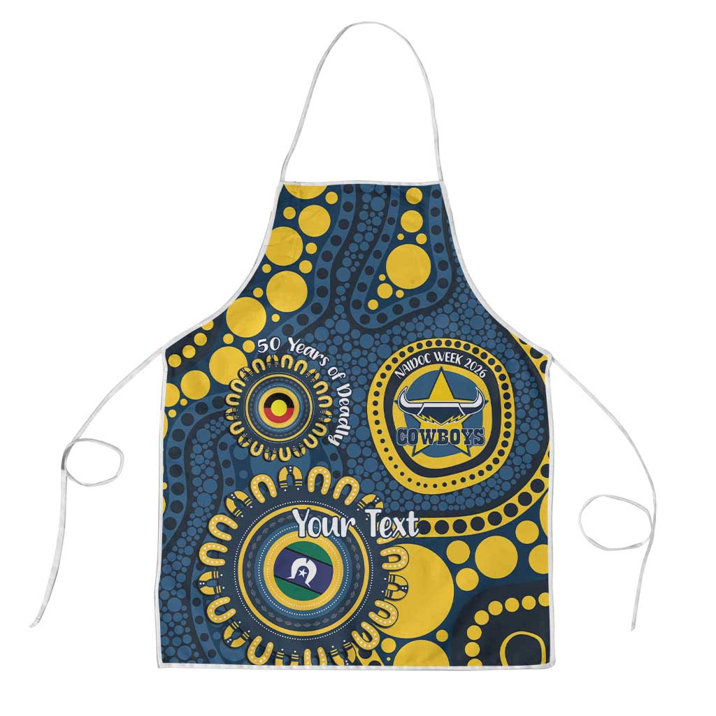 Cowboys NAIDOC Week 2026 Personalised Apron 50 Years of Deadly Aboriginal Art