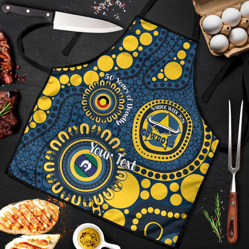 Cowboys NAIDOC Week 2026 Personalised Apron 50 Years of Deadly Aboriginal Art