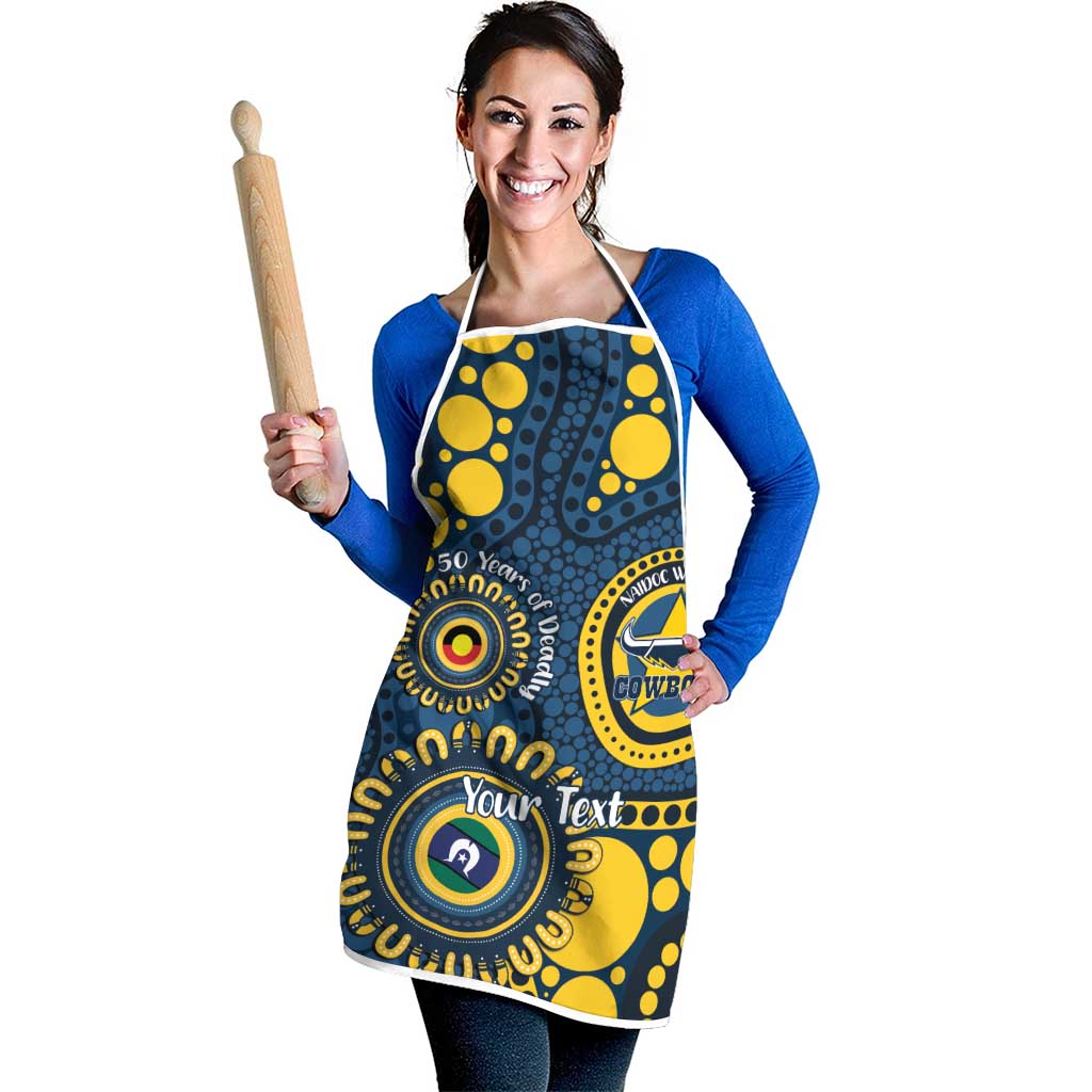 Cowboys NAIDOC Week 2026 Personalised Apron 50 Years of Deadly Aboriginal Art