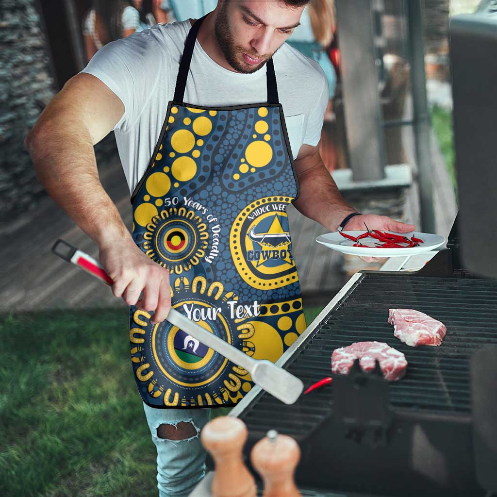 Cowboys NAIDOC Week 2026 Personalised Apron 50 Years of Deadly Aboriginal Art