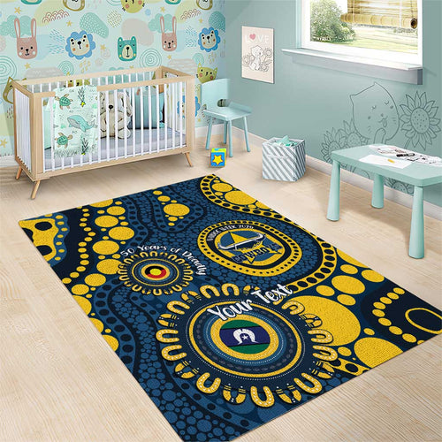 Cowboys NAIDOC Week 2026 Personalised Area Rug 50 Years of Deadly Aboriginal Art