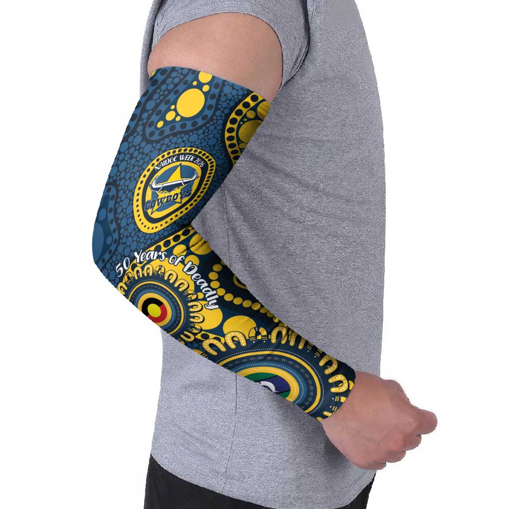 Cowboys NAIDOC Week 2026 Personalised Arm Sleeves 50 Years of Deadly Aboriginal Art