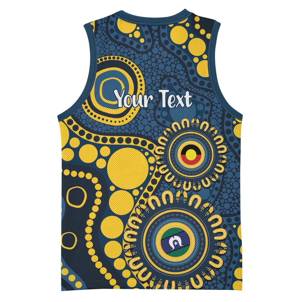 Cowboys NAIDOC Week 2026 Personalised Basketball Jersey 50 Years of Deadly Aboriginal Art