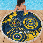 Cowboys NAIDOC Week 2026 Personalised Beach Blanket 50 Years of Deadly Aboriginal Art