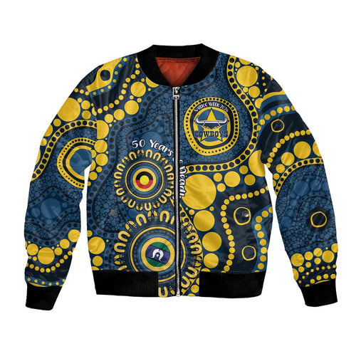 Cowboys NAIDOC Week 2026 Personalised Bomber Jacket 50 Years of Deadly Aboriginal Art