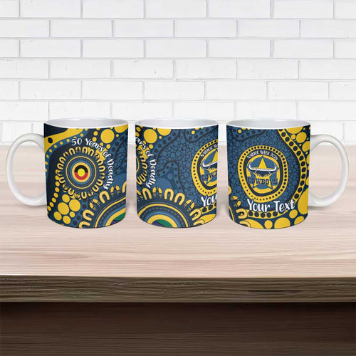 Cowboys NAIDOC Week 2026 Personalised Ceramic Mug 50 Years of Deadly Aboriginal Art