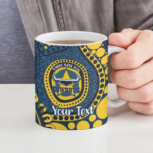 Cowboys NAIDOC Week 2026 Personalised Ceramic Mug 50 Years of Deadly Aboriginal Art