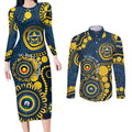 Cowboys NAIDOC Week 2026 Personalised Couples Matching Long Sleeve Bodycon Dress and Long Sleeve Button Shirt 50 Years of Deadly Aboriginal Art