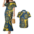 Cowboys NAIDOC Week 2026 Personalised Couples Matching Mermaid Dress and Hawaiian Shirt 50 Years of Deadly Aboriginal Art
