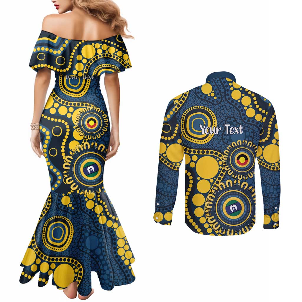 Cowboys NAIDOC Week 2026 Personalised Couples Matching Mermaid Dress and Long Sleeve Button Shirt 50 Years of Deadly Aboriginal Art