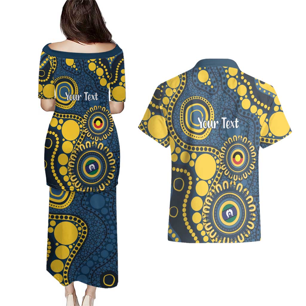 Cowboys NAIDOC Week 2026 Personalised Couples Matching Puletasi and Hawaiian Shirt 50 Years of Deadly Aboriginal Art