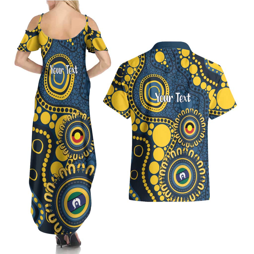Cowboys NAIDOC Week 2026 Personalised Couples Matching Summer Maxi Dress and Hawaiian Shirt 50 Years of Deadly Aboriginal Art
