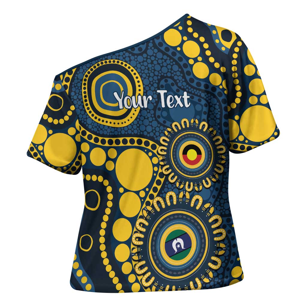 Cowboys NAIDOC Week 2026 Personalised Cross Shoulder Shirt 50 Years of Deadly Aboriginal Art