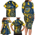 Cowboys NAIDOC Week 2026 Personalised Family Matching Long Sleeve Bodycon Dress and Hawaiian Shirt 50 Years of Deadly Aboriginal Art