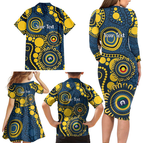 Cowboys NAIDOC Week 2026 Personalised Family Matching Long Sleeve Bodycon Dress and Hawaiian Shirt 50 Years of Deadly Aboriginal Art