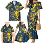 Cowboys NAIDOC Week 2026 Personalised Family Matching Mermaid Dress and Hawaiian Shirt 50 Years of Deadly Aboriginal Art