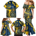 Cowboys NAIDOC Week 2026 Personalised Family Matching Mermaid Dress and Hawaiian Shirt 50 Years of Deadly Aboriginal Art