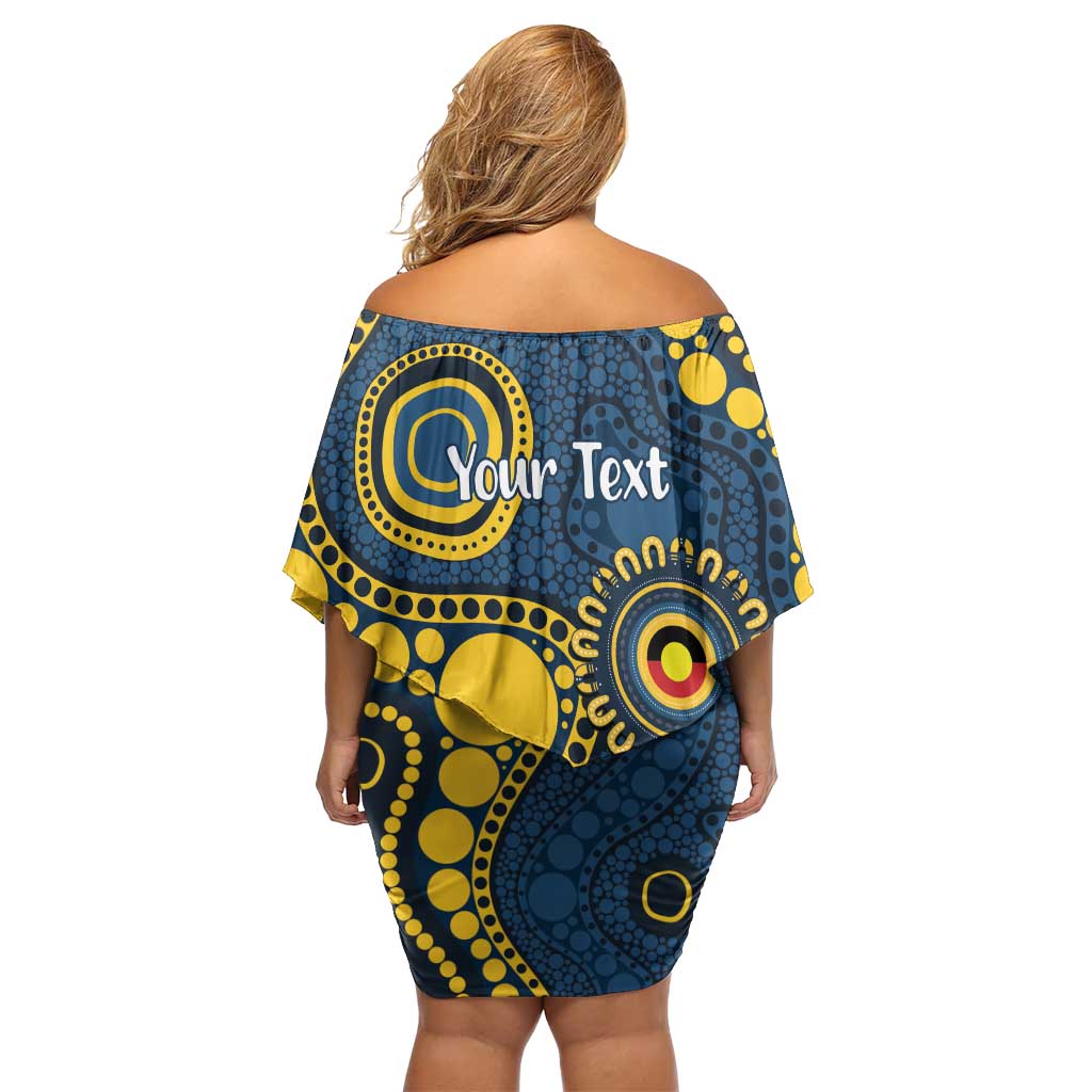 Cowboys NAIDOC Week 2026 Personalised Family Matching Off Shoulder Short Dress and Hawaiian Shirt 50 Years of Deadly Aboriginal Art