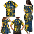 Cowboys NAIDOC Week 2026 Personalised Family Matching Puletasi and Hawaiian Shirt 50 Years of Deadly Aboriginal Art