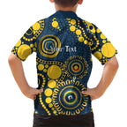 Cowboys NAIDOC Week 2026 Personalised Family Matching Short Sleeve Bodycon Dress and Hawaiian Shirt 50 Years of Deadly Aboriginal Art