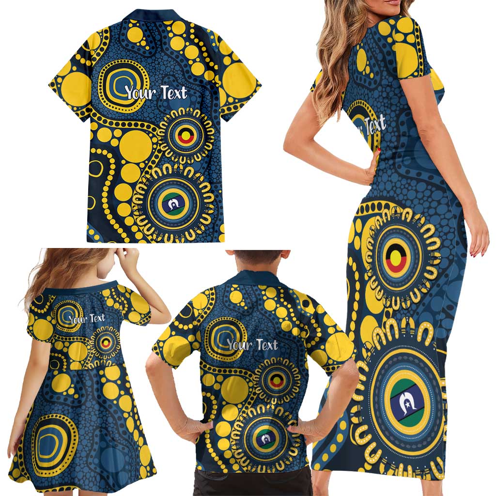 Cowboys NAIDOC Week 2026 Personalised Family Matching Short Sleeve Bodycon Dress and Hawaiian Shirt 50 Years of Deadly Aboriginal Art