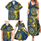 Cowboys NAIDOC Week 2026 Personalised Family Matching Summer Maxi Dress and Hawaiian Shirt 50 Years of Deadly Aboriginal Art