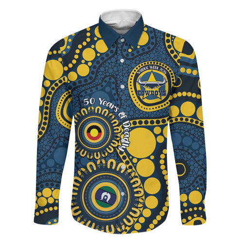Cowboys NAIDOC Week 2026 Personalised Family Matching Summer Maxi Dress and Hawaiian Shirt 50 Years of Deadly Aboriginal Art