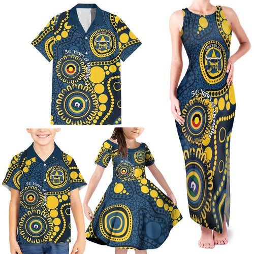 Cowboys NAIDOC Week 2026 Personalised Family Matching Tank Maxi Dress and Hawaiian Shirt 50 Years of Deadly Aboriginal Art