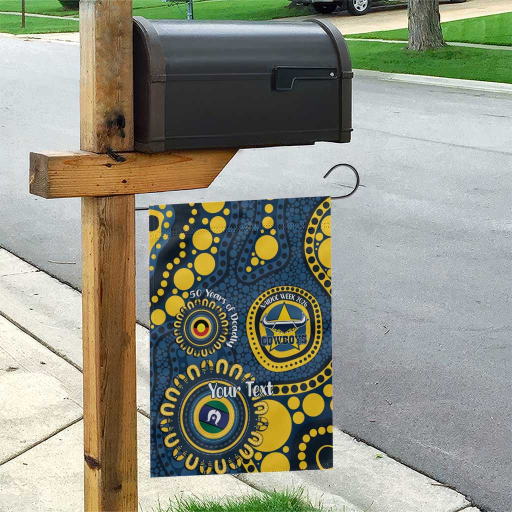 Cowboys NAIDOC Week 2026 Personalised Garden Flag 50 Years of Deadly Aboriginal Art