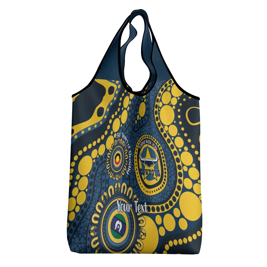 Cowboys NAIDOC Week 2026 Personalised Grocery Bag 50 Years of Deadly Aboriginal Art