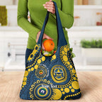 Cowboys NAIDOC Week 2026 Personalised Grocery Bag 50 Years of Deadly Aboriginal Art