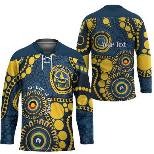 Cowboys NAIDOC Week 2026 Personalised Hockey Jersey 50 Years of Deadly Aboriginal Art