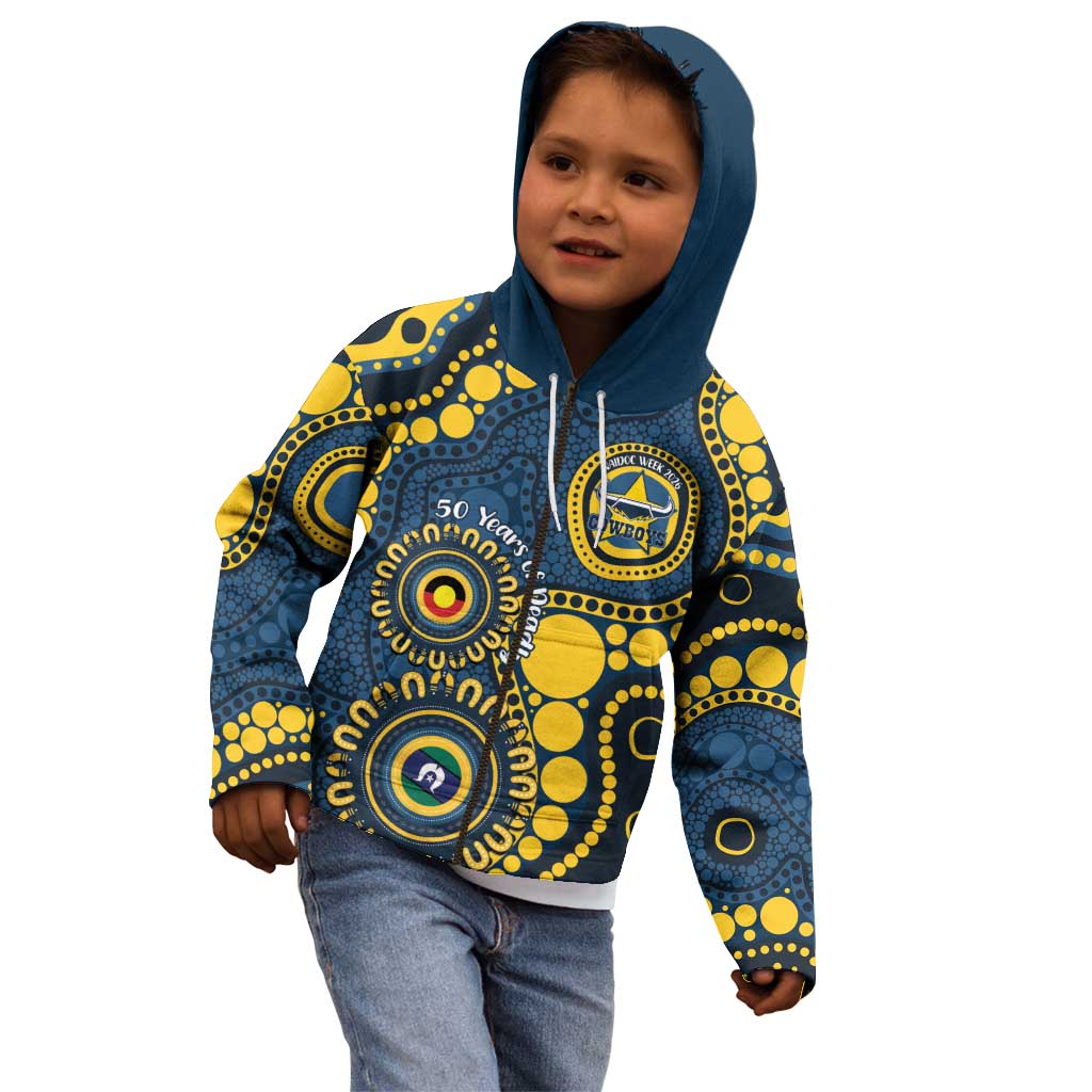 Cowboys NAIDOC Week 2026 Personalised Kid Hoodie 50 Years of Deadly Aboriginal Art