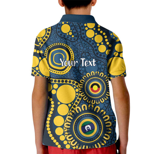Cowboys NAIDOC Week 2026 Personalised Kid Polo Shirt 50 Years of Deadly Aboriginal Art