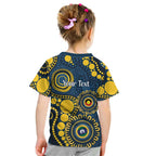 Cowboys NAIDOC Week 2026 Personalised Kid T Shirt 50 Years of Deadly Aboriginal Art