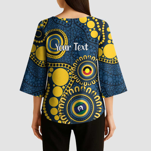 Cowboys NAIDOC Week 2026 Personalised Kimono Sleeve Blouse 50 Years of Deadly Aboriginal Art