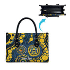 Cowboys NAIDOC Week 2026 Personalised Leather Bag 50 Years of Deadly Aboriginal Art