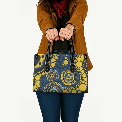 Cowboys NAIDOC Week 2026 Personalised Leather Bag 50 Years of Deadly Aboriginal Art