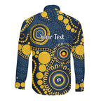 Cowboys NAIDOC Week 2026 Personalised Long Sleeve Button Shirt 50 Years of Deadly Aboriginal Art