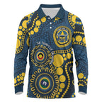 Cowboys NAIDOC Week 2026 Personalised Long Sleeve Polo Shirt 50 Years of Deadly Aboriginal Art