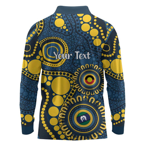 Cowboys NAIDOC Week 2026 Personalised Long Sleeve Polo Shirt 50 Years of Deadly Aboriginal Art