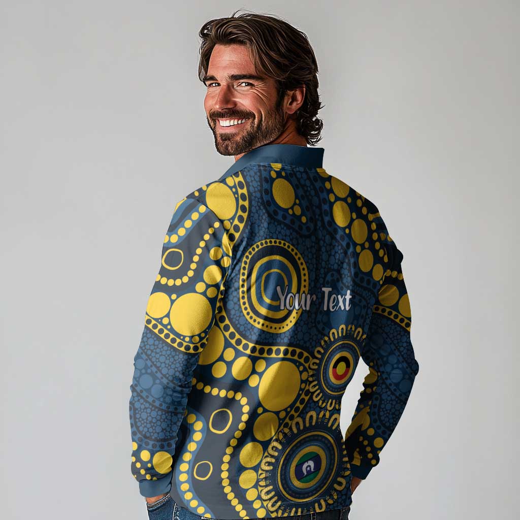 Cowboys NAIDOC Week 2026 Personalised Long Sleeve Polo Shirt 50 Years of Deadly Aboriginal Art