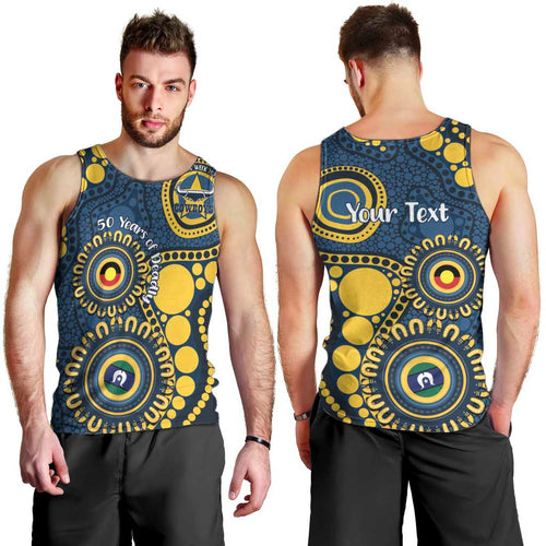 Cowboys NAIDOC Week 2026 Personalised Men Tank Top 50 Years of Deadly Aboriginal Art